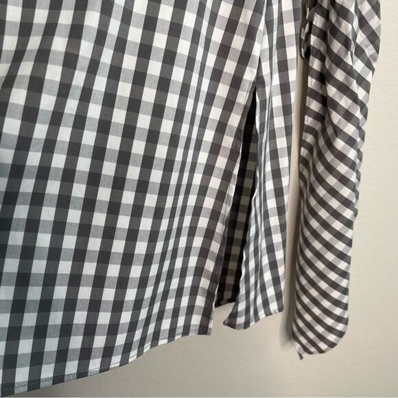 LAFAYETTE 148 Mariel Hampton Check Shirting Blouse S - Picture 6 of 10